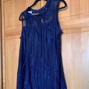 Xhilaration Brand navy lace dress size large